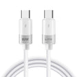 Cablu Lito Liquid Silicone (LD07), Type-C to Type-C, Fast Charging 60W, Anti-freeze, Anti-fire, Alb