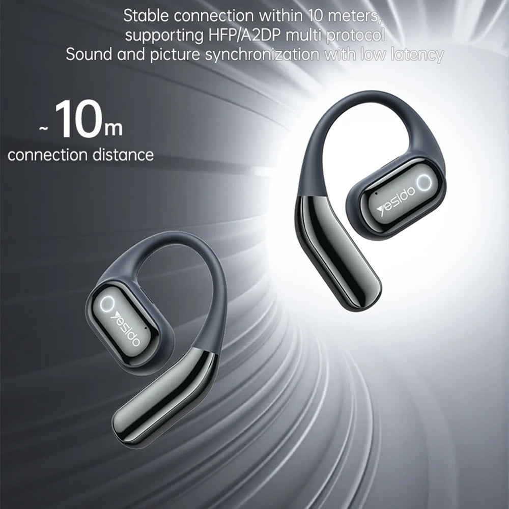 Casti Wireless Yesido (YSP26), Bluetooth V5.4, 500mAh, Negru