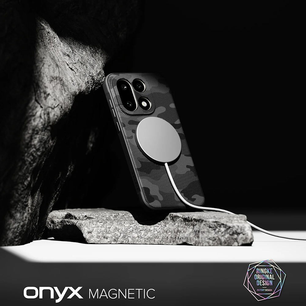 Husa de protectie Ringke Onyx MagSafe compatibil cu OnePlus 15, Camo Black