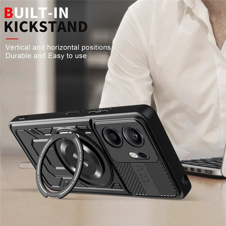 Husa de protectie Techsuit RuggedCam compatibil cu Oppo Reno14 F / Reno14 FS 5G, Mov