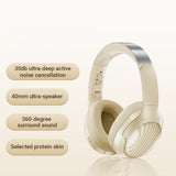 Casti Acefast Wireless Headset (H5), Type-C, Bluetooth 5.4, ANC, Noise Reduction, 3D Sense, 500mAh, Professional Hi-Fi, Negru