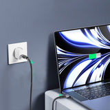 Cablu Lito (LD23CC), Type-C to Type-C, Fast Charging, Braided Nylon, 100W, 480Mbps, 1m, Gri
