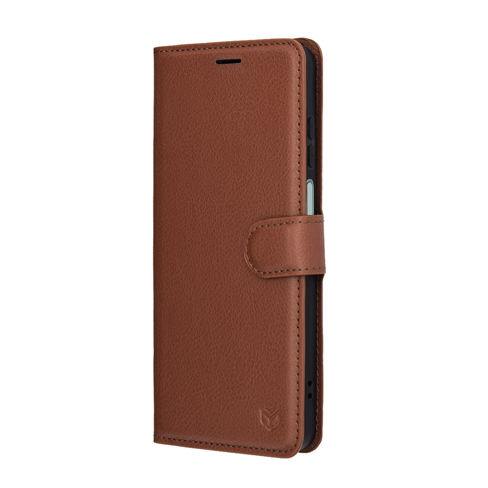 Husa de protectie Techsuit Leather Folio compatibil cu Honor X5c Plus, Maro