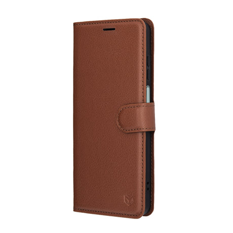 Husa de protectie Techsuit Leather Folio compatibil cu Honor X5c Plus, Maro
