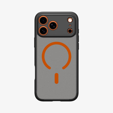 Husa de protectie Spigen Ultra Hybrid MagSafe (ACS10482) compatibil cu iPhone 17 Pro Max, Frost Black / Portocaliu