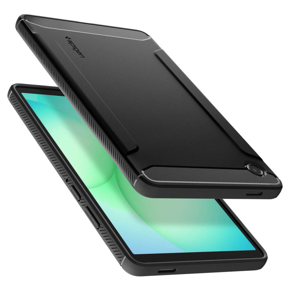 Husa de protectie tableta Spigen Rugged Armor (ACS10462) compatibil cu Samsung Galaxy Tab A11, Negru Mat
