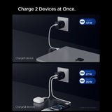 Incarcator Spigen Essential EE472EU (ACH09457), 2x Type-C, Fast Charging, Quantum Boost, 47W, Negru