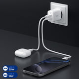 Incarcator Spigen Essential EE202EU (ACH08704), USB, Type-C, Fast Charging, Quantum Boost, 20W, Alb