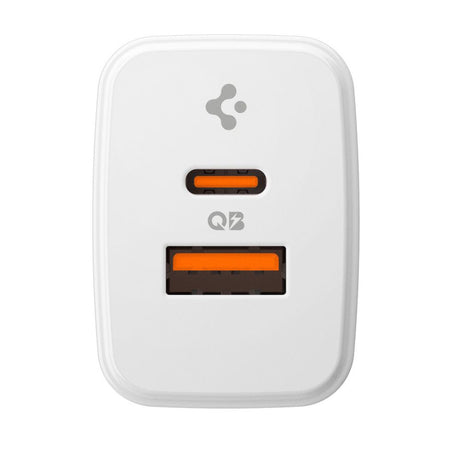 Incarcator Spigen Essential EE202EU (ACH08704), USB, Type-C, Fast Charging, Quantum Boost, 20W, Alb