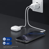 Incarcator Spigen Essential EE352EU (ACH09462), USB, Type-C, Fast Charging, Quantum Boost, 35W, Alb