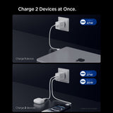 Incarcator Spigen Essential EE472EU (ACH08707), 2x Type-C, Fast Charging, Quantum Boost, 47W, Alb
