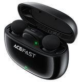 Casti Acefast Wireless Lavalier Microphones (R2), Type-C, 360°, Noise Reduction, Dual-mic Rec, 300mAh, Ultra-low Latency, Negru