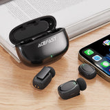 Casti Acefast Wireless Lavalier Microphones (R2), Type-C, 360°, Noise Reduction, Dual-mic Rec, 300mAh, Ultra-low Latency, Negru