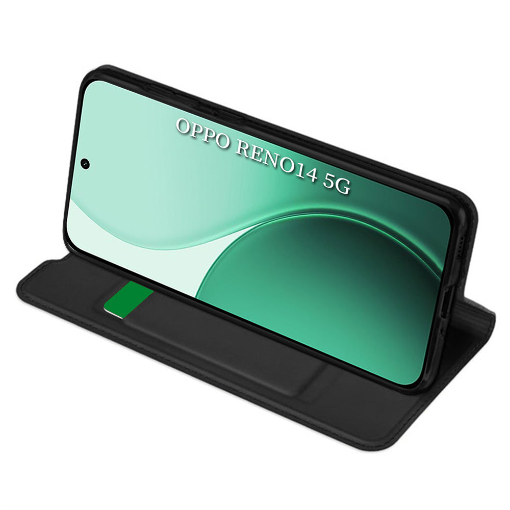 Husa de protectie Techsuit Magskin Book compatibil cu Oppo Reno14, Negru