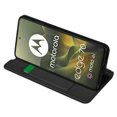 Husa de protectie Techsuit Magskin Book compatibil cu Motorola Edge 70, Negru
