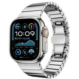 Curea smartwatch Techsuit Watchband (W012) compatibil cu Apple Watch 1/2/3/4/5/6/7/8/9/10/11/SE/SE 2/SE 3/Ultra/Ultra 2/Ultra 3 (42/44/45/46/49mm), Argintiu