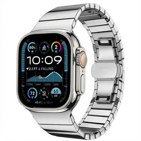 Curea smartwatch Techsuit Watchband (W012) compatibil cu Apple Watch 1/2/3/4/5/6/7/8/9/10/11/SE/SE 2/SE 3/Ultra/Ultra 2/Ultra 3 (42/44/45/46/49mm), Argintiu