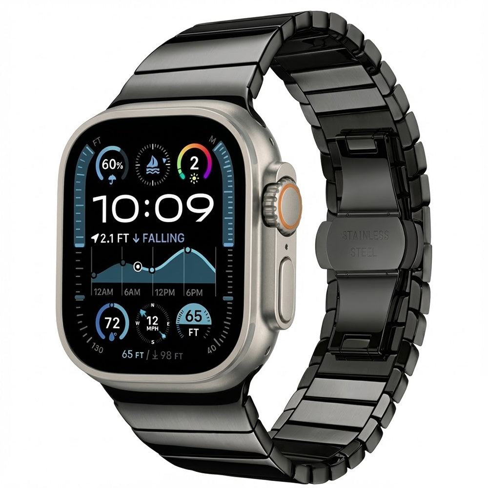 Curea smartwatch Techsuit Watchband (W012) compatibil cu Apple Watch 1/2/3/4/5/6/7/8/9/10/11/SE/SE 2/SE 3 (38/40/41/42mm), Negru