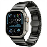 Curea smartwatch Techsuit Watchband (W012) compatibil cu Apple Watch 1/2/3/4/5/6/7/8/9/10/11/SE/SE 2/SE 3 (38/40/41/42mm), Negru