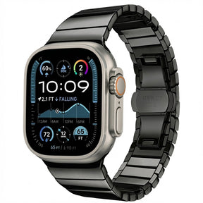 Curea smartwatch Techsuit Watchband (W012) compatibil cu Apple Watch 1/2/3/4/5/6/7/8/9/10/11/SE/SE 2/SE 3 (38/40/41/42mm), Negru