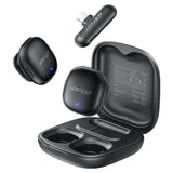 Casti Acefast Wireless Lavalier Microphones (R1), Type-C, 360° Pickup Range, Noise Reduction, 750mAh, Ultra-low Latency, Negru