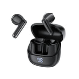 Casti Acefast (W2), TWS, Bluetooth 5.4, 4-Mic ENC, IPX4, 400mAh, LED Digital Display, Magnetic Design, Negru