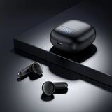 Casti Acefast (W2), TWS, Bluetooth 5.4, 4-Mic ENC, IPX4, 400mAh, LED Digital Display, Magnetic Design, Negru