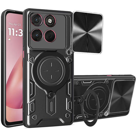 Husa de protectie Techsuit CamGuard Pro compatibil cu Motorola Moto G57 Power / G67 Power, Negru