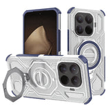 Husa de protectie Techsuit Carbon Shield PRO compatibil cu Xiaomi 15T Pro, Albastru Transparent