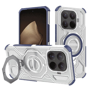 Husa de protectie Techsuit Carbon Shield PRO compatibil cu Xiaomi 15T Pro, Albastru Transparent