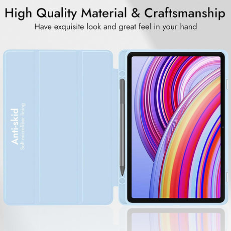 Husa de protectie tableta Techsuit Flex Trifold (with Pencil Holder) compatibil cu Xiaomi Redmi Pad 2 Pro, Matcha Green