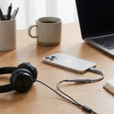 Adaptor Techsuit Premium Cable Adapter SoundFleX (AC2), Lightning to 3.5mm Jack, Hi-Fi Quality, Silica Gel, Gri
