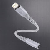 Adaptor Techsuit Premium Cable Adapter SoundFleX (AC2), Lightning to 3.5mm Jack, Hi-Fi Quality, Silica Gel, Gri