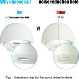 Casti Techsuit (set de 3) Replacement Ear Tips AirVibe (ET2), for Apple AirPods Pro 3, Premium Silicone XS, S, L Sizes, Alb
