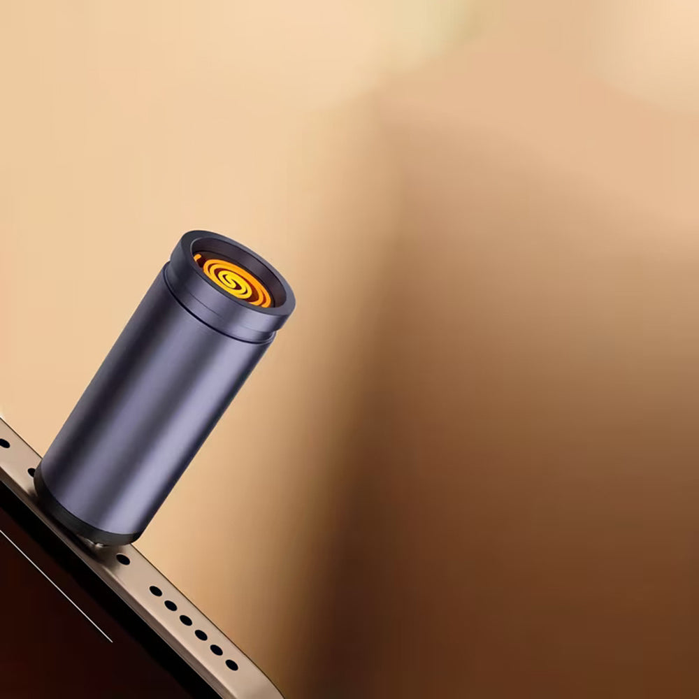 Gadget Techsuit Mini Cigarette Lighter SmokeX (ML1), Type-C, 6W, Aluminum Alloy, Portable, Gri