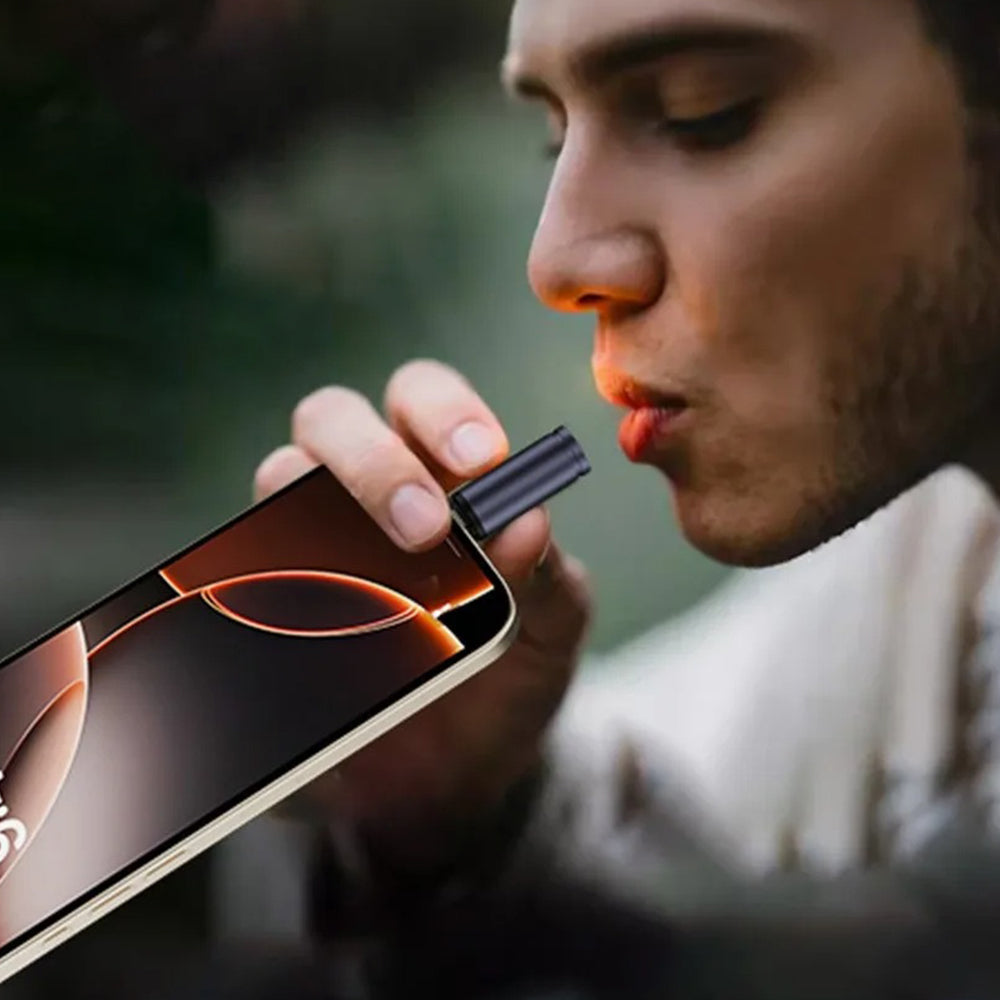 Gadget Techsuit Mini Cigarette Lighter SmokeX (ML1), Type-C, 6W, Aluminum Alloy, Portable, Gri