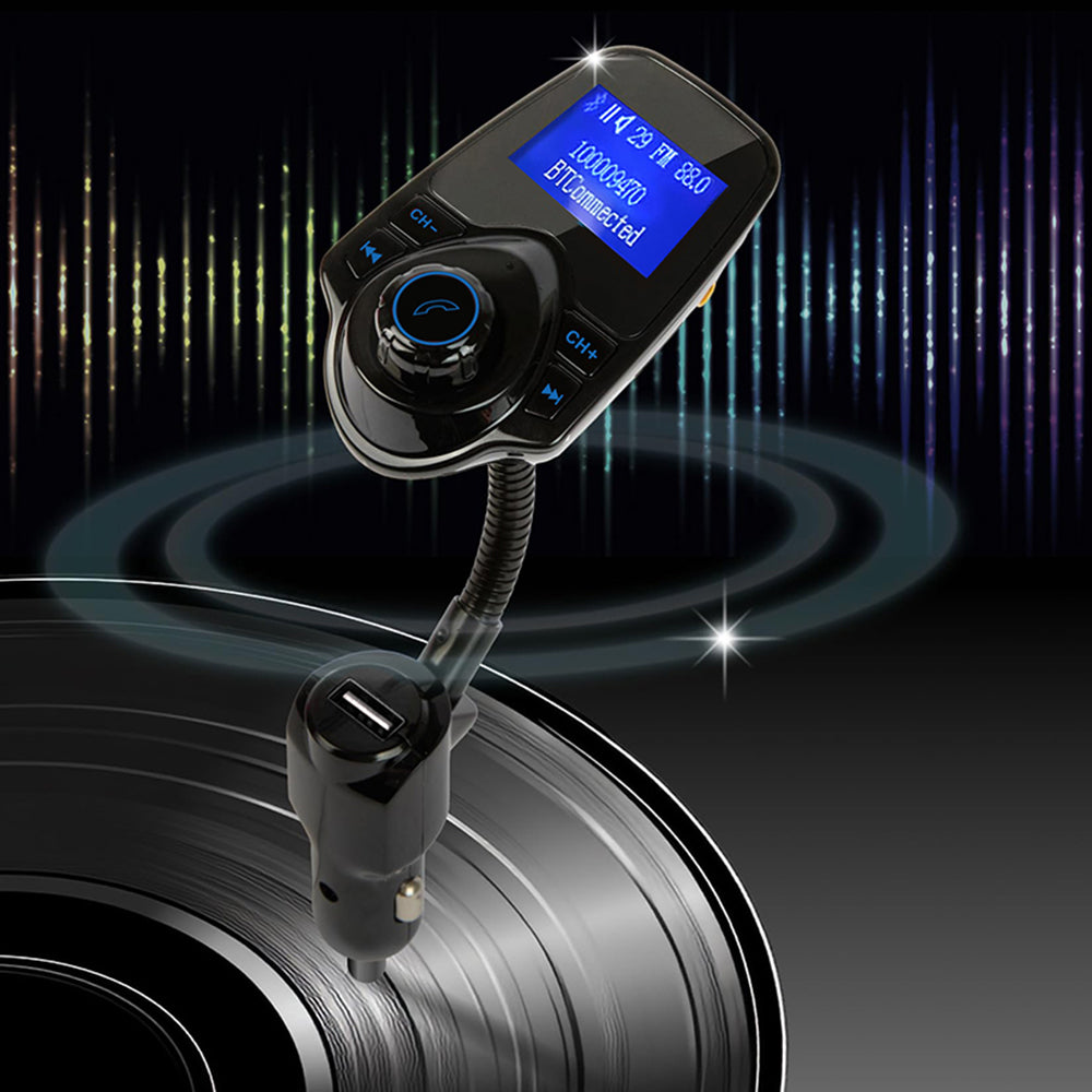 Gadget Techsuit FM Modulator JamLink (MFM4), Bluetooth, Jack 3.5mm, TF Card, 10–24V, Negru