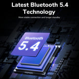 Casti Ugreen HiTune T6 Magic WS211 (55137), LCD Color Screen, Bluetooth 5.4, ANC, Gaming Mode, 500mAh, App, Alb