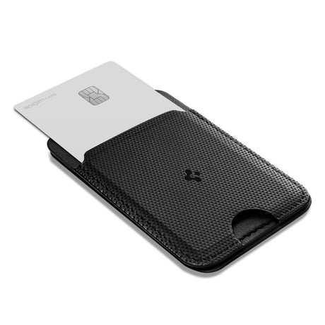 Suport Spigen Card MagSafe Slim Fold S314-1 (AFA10405), for Phone, Universal, Magnetic Grip, Stand, PU Leather, Negru