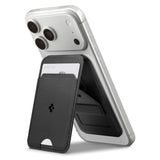 Suport Spigen Card MagSafe Slim Fold Tripod S314-3 (AFA10751), for Phone, Universal, Magnetic, Stand, PU Leather, Negru
