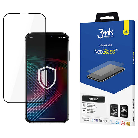 Folie de protectie 3mk NeoGlass compatibil cu iPhone 14 Pro Max, Negru