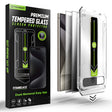 Folie de protectie Techsuit TitanGlass CrystalHD (set de 2) compatibil cu Samsung Galaxy S24 Ultra, Privacy