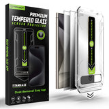 Folie de protectie Techsuit TitanGlass CrystalHD (set de 2) compatibil cu Samsung Galaxy S24 Ultra, Privacy
