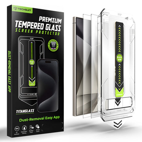 Folie de protecție Techsuit TitanGlass CrystalHD transparentă pentru Samsung Galaxy S24 Ultra