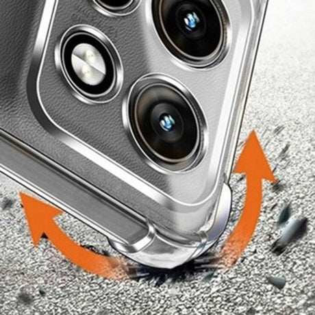 Husa de protectie Techsuit Shockproof Clear Silicone compatibil cu Motorola Edge 70, Transparent