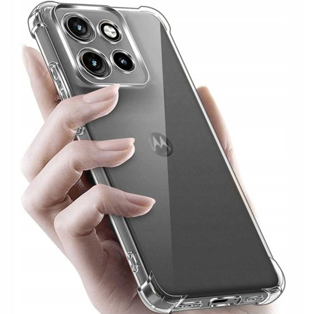 Husa de protectie Techsuit Shockproof Clear Silicone compatibil cu Motorola Edge 70, Transparent