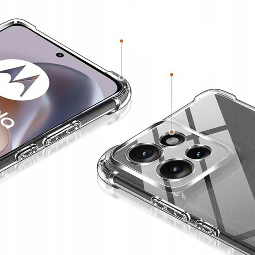 Husa de protectie Techsuit Shockproof Clear Silicone compatibil cu Motorola Edge 70, Transparent