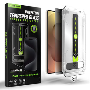 Folie de protectie Techsuit TitanGlass CrystalHD compatibil cu Samsung Galaxy S25 Ultra, Privacy