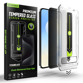 TechSuit Folie de protectie Techsuit TitanGlass CrystalHD compatibil cu Samsung Galaxy S25 FE / A57, Privacy