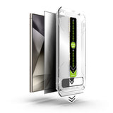 TechSuit Folie de protectie Techsuit TitanGlass CrystalHD compatibil cu Samsung Galaxy S25 FE / A57, Privacy – imagine 2